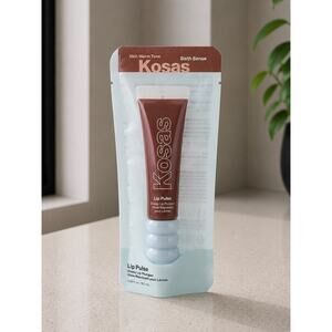 $25 New Kosas Lip Pulse Glossy Lip Plumper Sixth Sense Sheer Warm Beige 0.42 oz